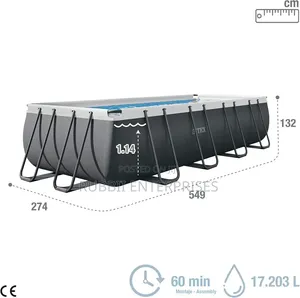 Ultra XTR Rectangular Frame Swimming Pool(5.5×2.74×1.32m)