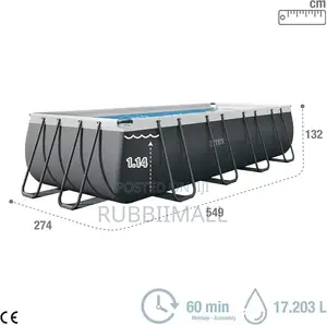 Ultra XTR Rectangular Frame Swimming Pool(5.5×2.74×1.32m)