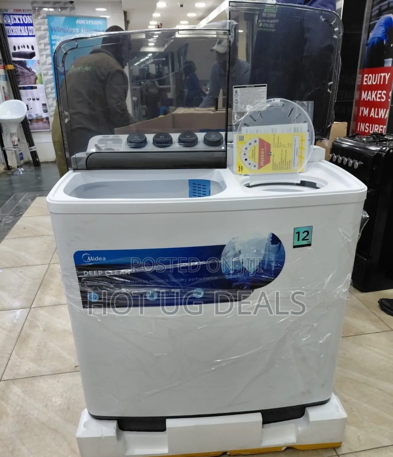 Midea 10kg Twin Tub Washing Machine, Dual Pulsator 1200 RPM