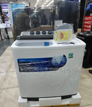 Midea 10kg Twin Tub Washing Machine, Dual Pulsator 1200 RPM