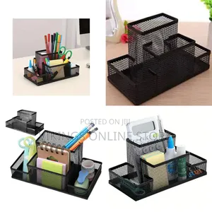 Metal Mesh Desk Organizer, 4 Tier