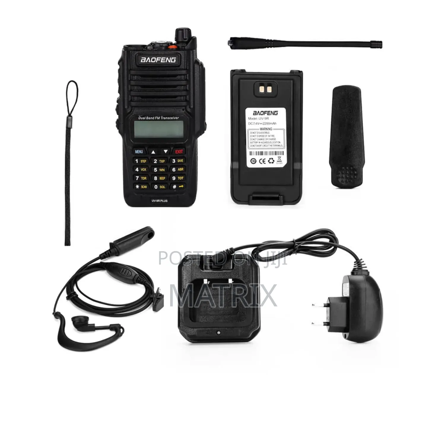 2pcs Baofeng UV9R Plus Radio Call Walkie-Talkie