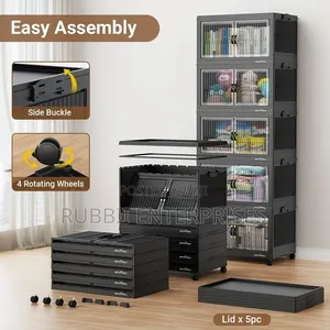 Stackable Storage Cabinet 5 Tier