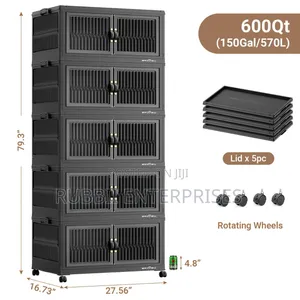 Stackable Storage Cabinet 5 Tier