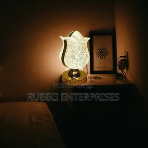 Rechargeable Crystal Tulip LED Table Lamp
