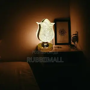 Rechargeable Crystal Tulip LED Table Lamp