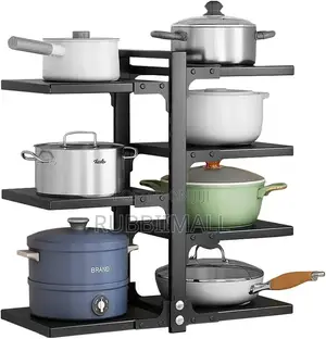 Heavy Duty Pot Pot Organizer Rack 7 Tier