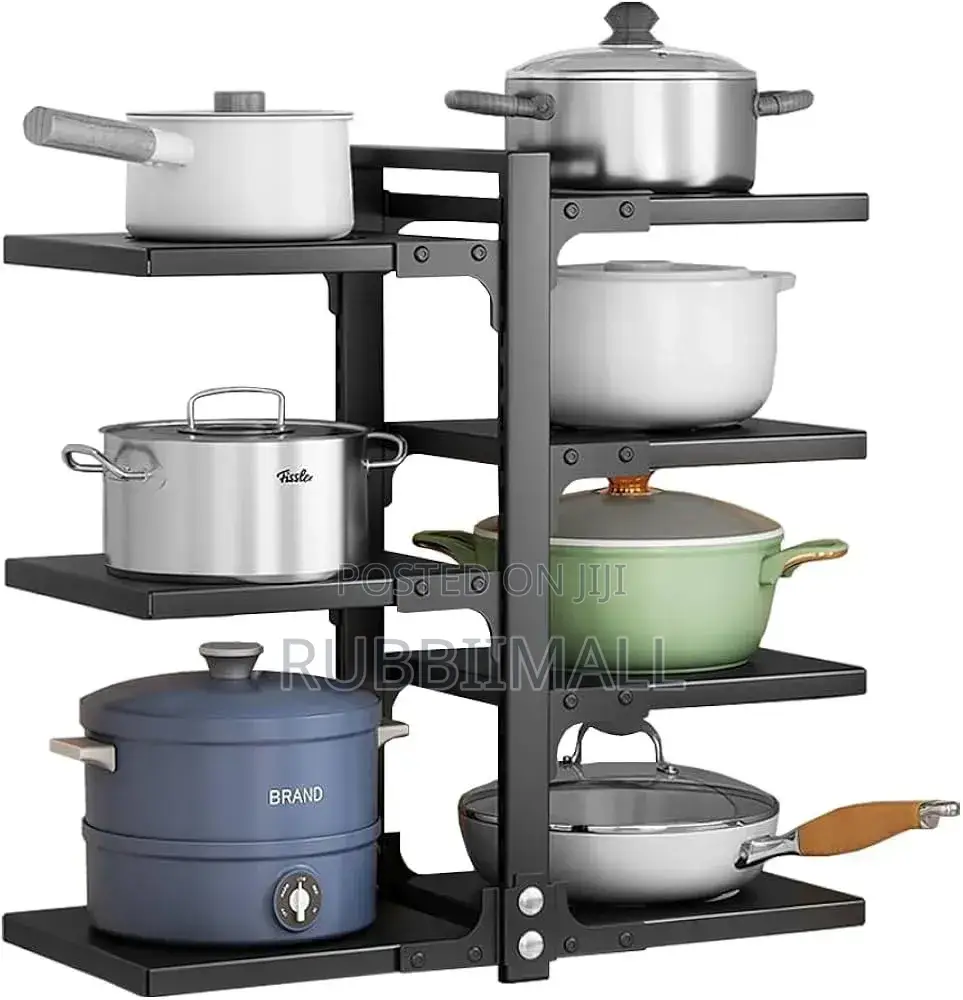 Heavy Duty Pot Pot Organizer Rack 7 Tier