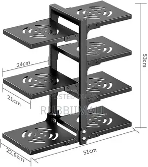 Heavy Duty Pot Pot Organizer Rack 7 Tier