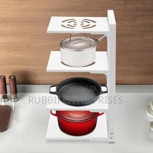 Heavy Duty Pot Pan Organizer Rack ~ 4 Tier