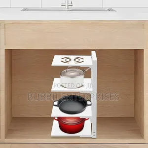 Heavy Duty Pot Pan Organizer Rack ~ 4 Tier