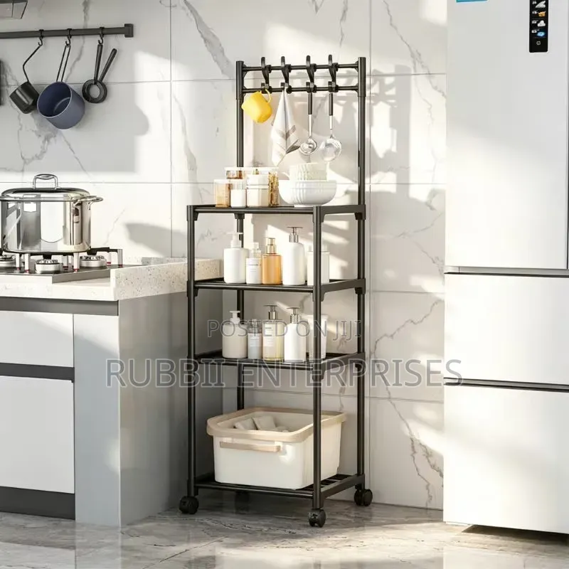 Multi-Tier Rolling Storage Rack ~ 4 Tier