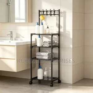 Multi-Tier Rolling Storage Rack ~ 4 Tier