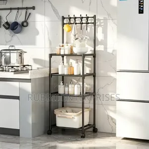 Multi-Tier Rolling Storage Rack ~ 4 Tier
