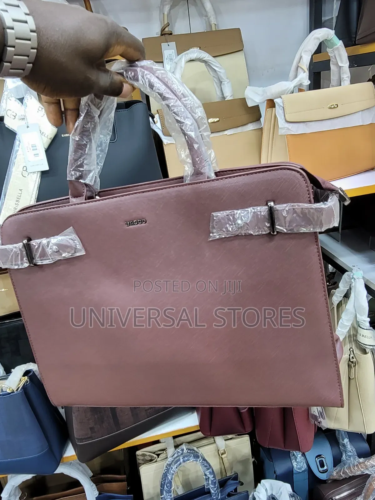 Mauve-Pink BAGCO Executive Briefcase or Laptop Handbag