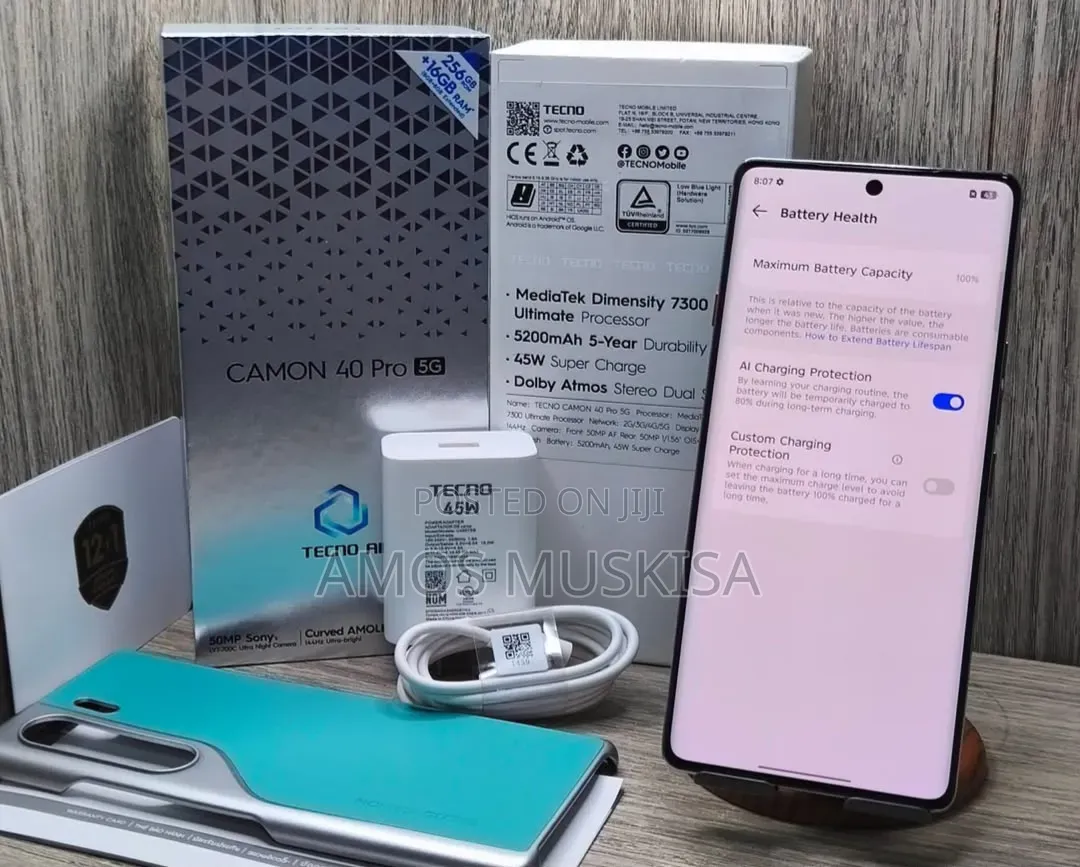 New Tecno Camon 40 Pro 4G 256 GB Blue
