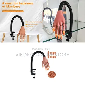 Flexible Nail Manicure and Pedicure Practice Hand Used for Training