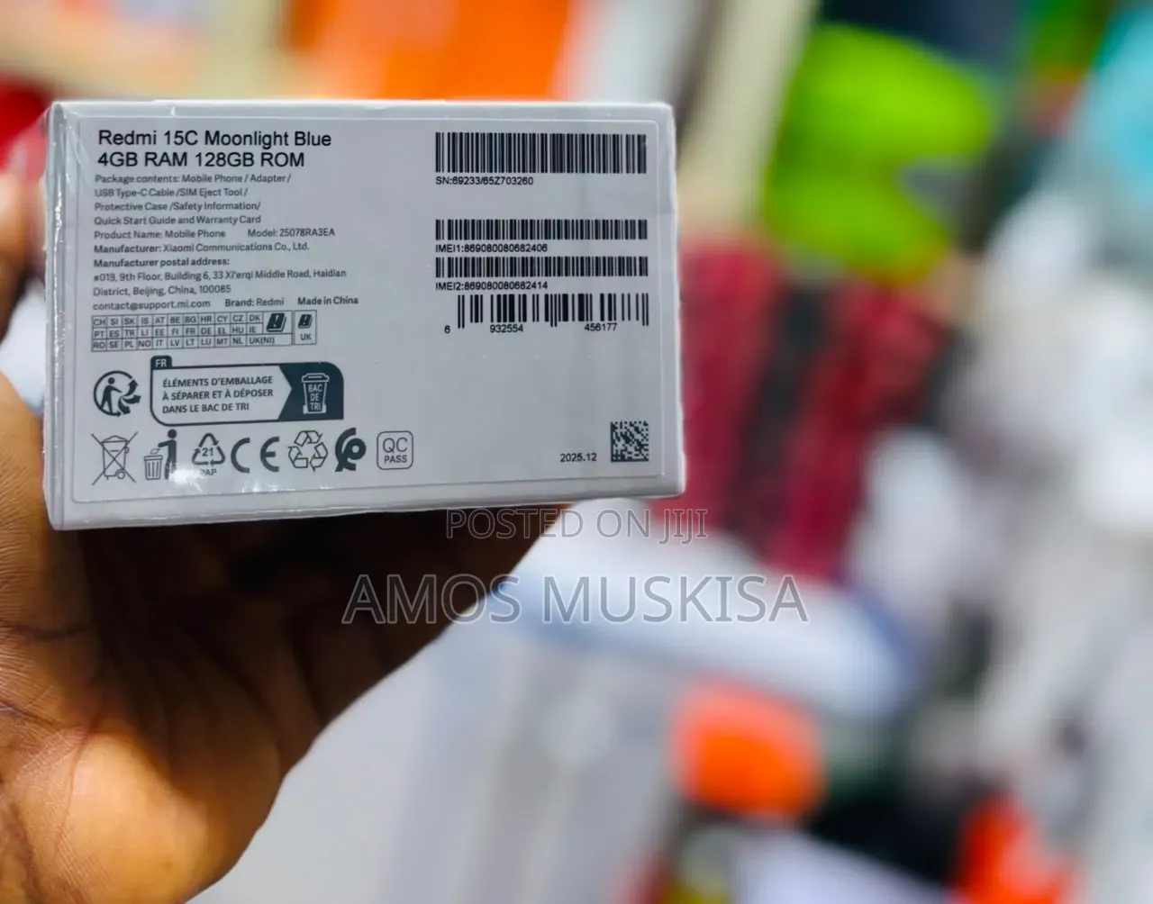 New Xiaomi Redmi 15C 4G 256 GB Black