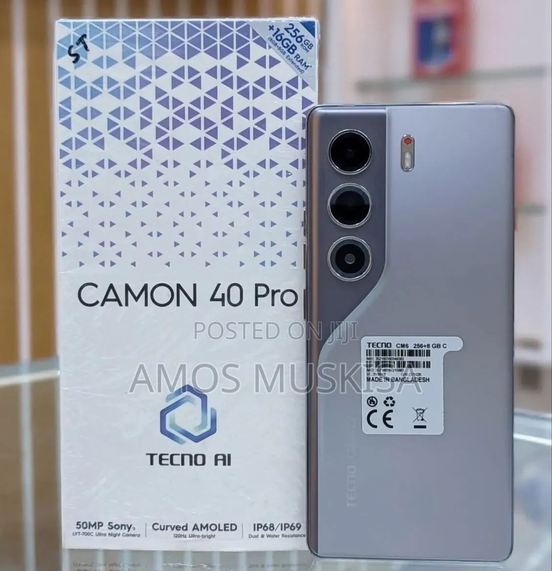 New Tecno Camon 40 Pro 4G 256 GB Gray