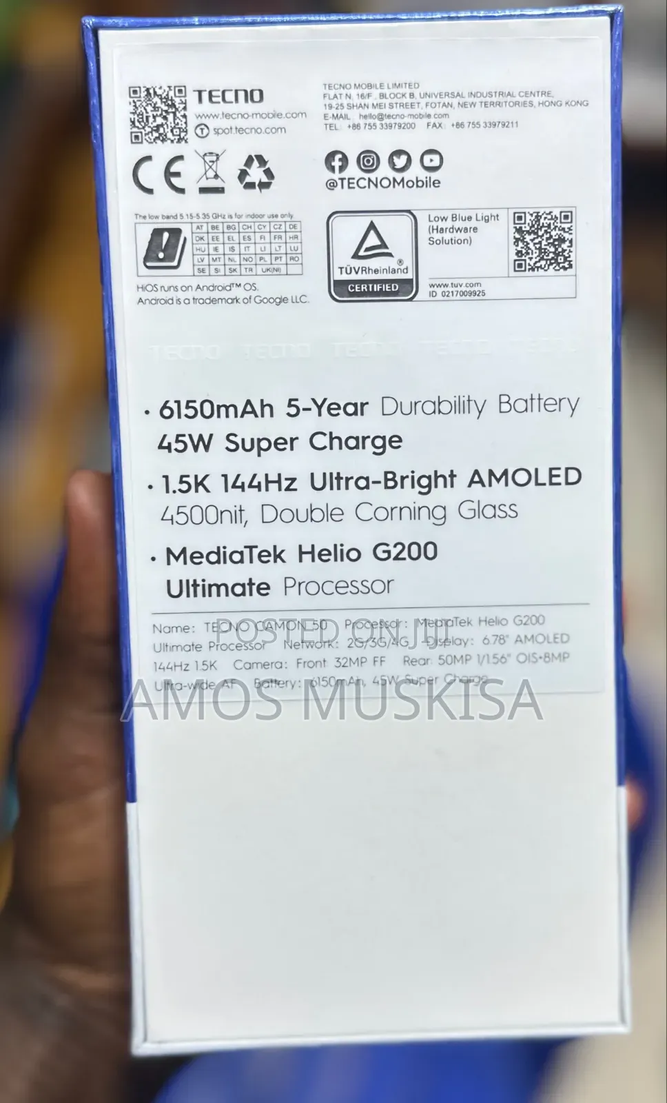 New Tecno Camon 50 Ultra 512 GB Black