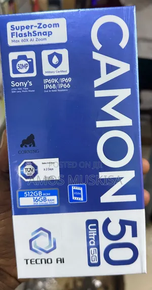 New Tecno Camon 50 Ultra 512 GB Black