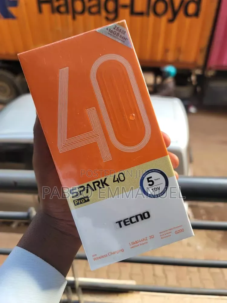 New Tecno Spark 40 Pro+ 256 GB Black