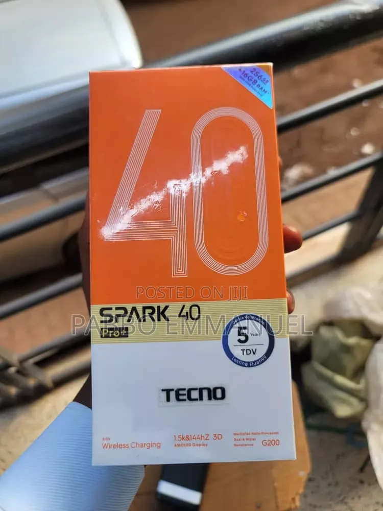 New Tecno Spark 40 Pro+ 256 GB Black