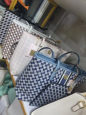 Geometric Monogram Tote Bag