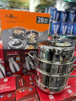 28 Cm 3-Tier Stainless Steel Food Steamer.