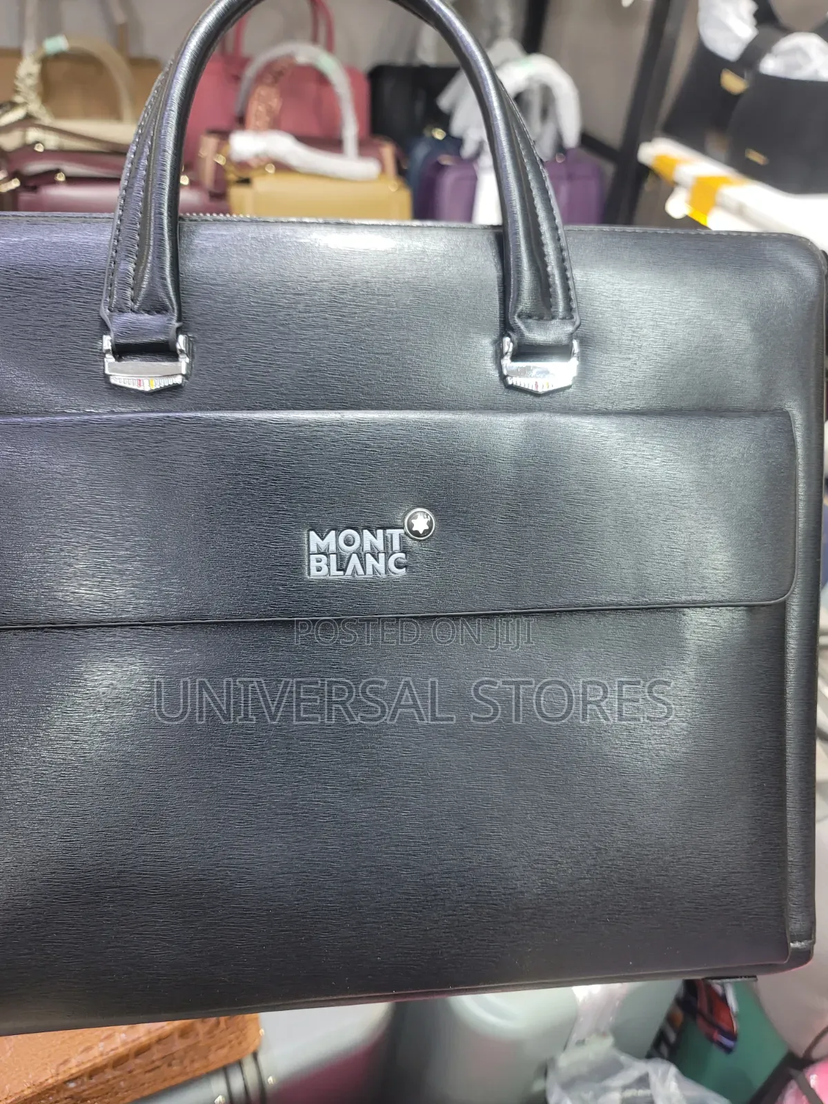 Montblanc-Style Leather Briefcase