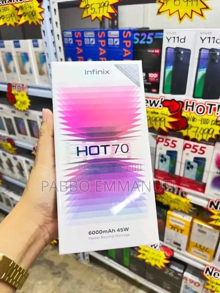 New Infinix Hot 70 128 GB Orange