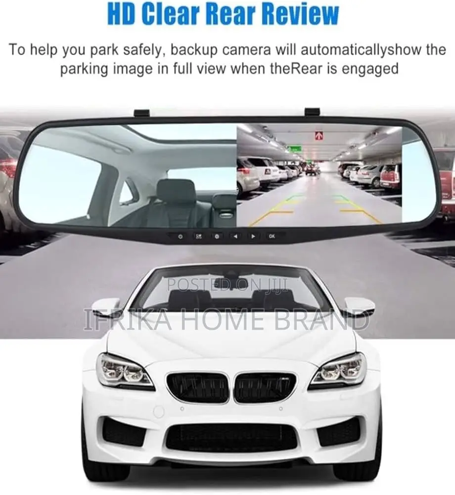 1080P Dual Dashboard Camera Front Rear View Camera HD Video Recorder