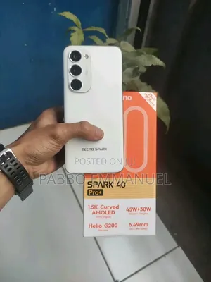 New Tecno Spark 40 Pro+ 256 GB White