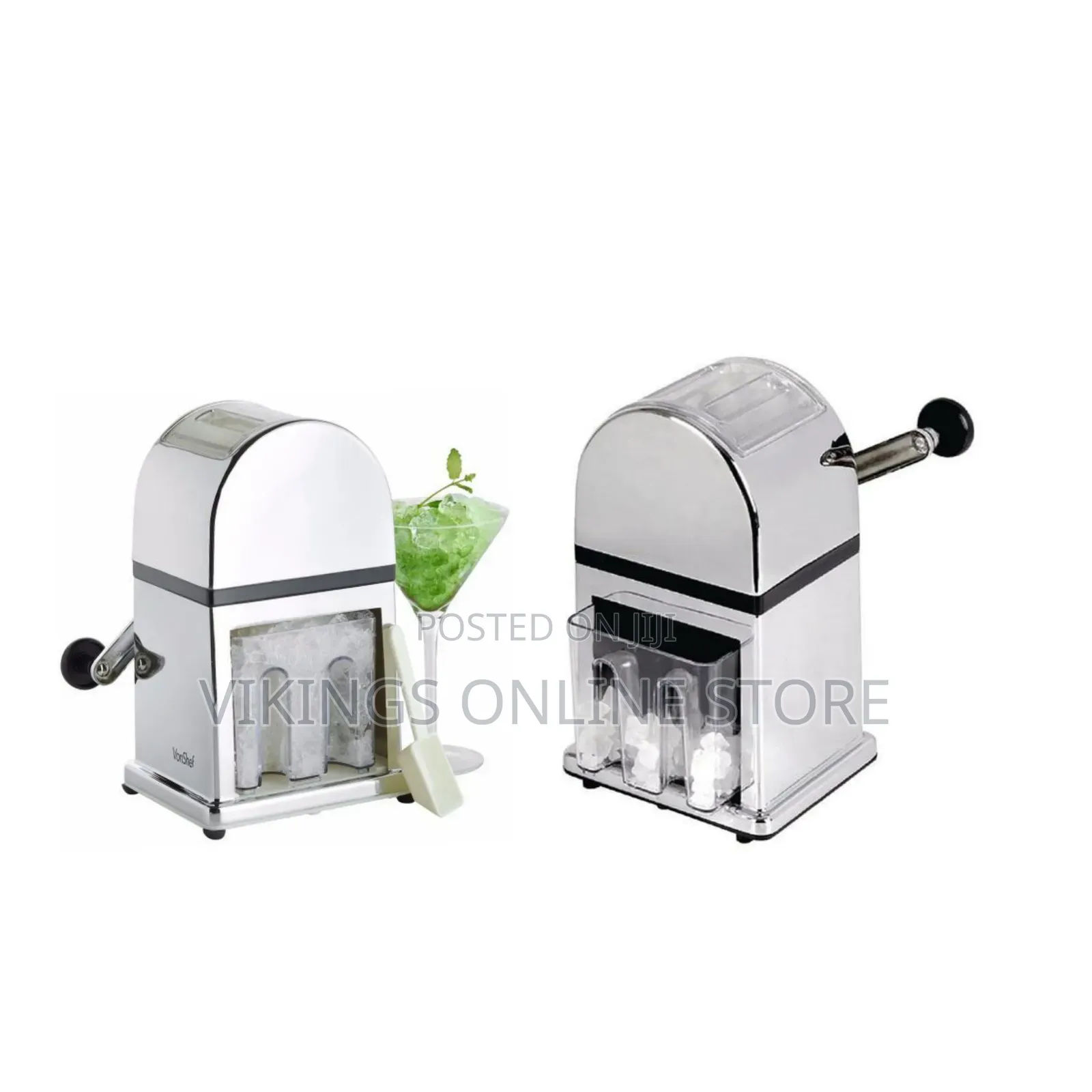 Manual Hand-Crank Ice Crusher