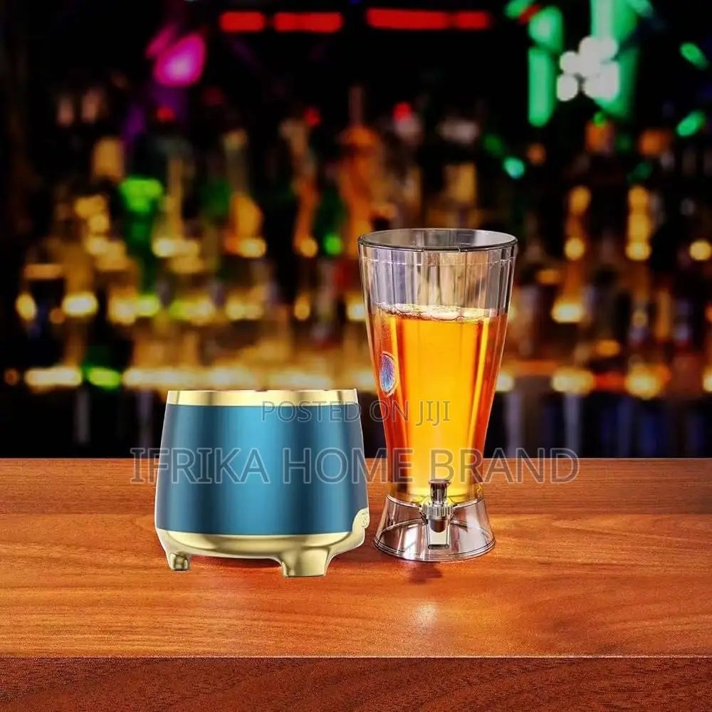 2.5L Beverage Dispenser With Bluetooths Speaker, Proof Tap LED Lights