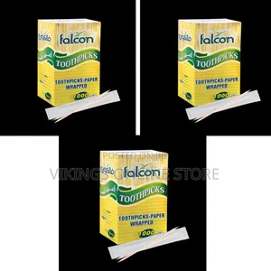Falcon Paper-Wrapped Wooden Toothpicks 1000 Pieces