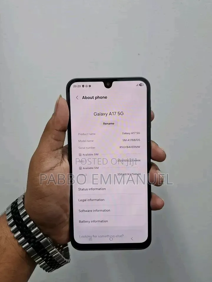 New Samsung Galaxy A17 5G 256 GB Black
