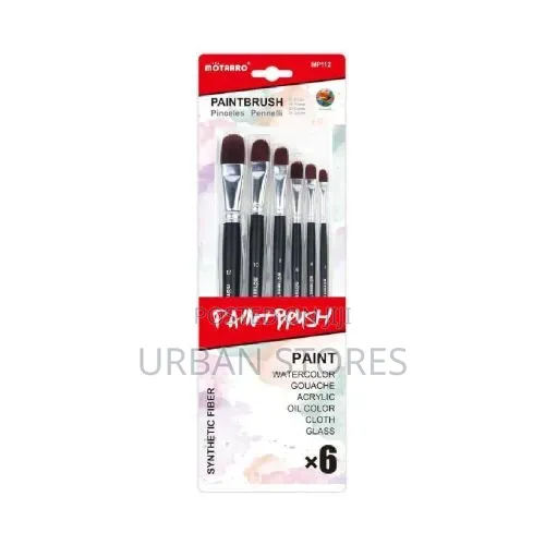 Painting Brush-Multicoloured-One Set