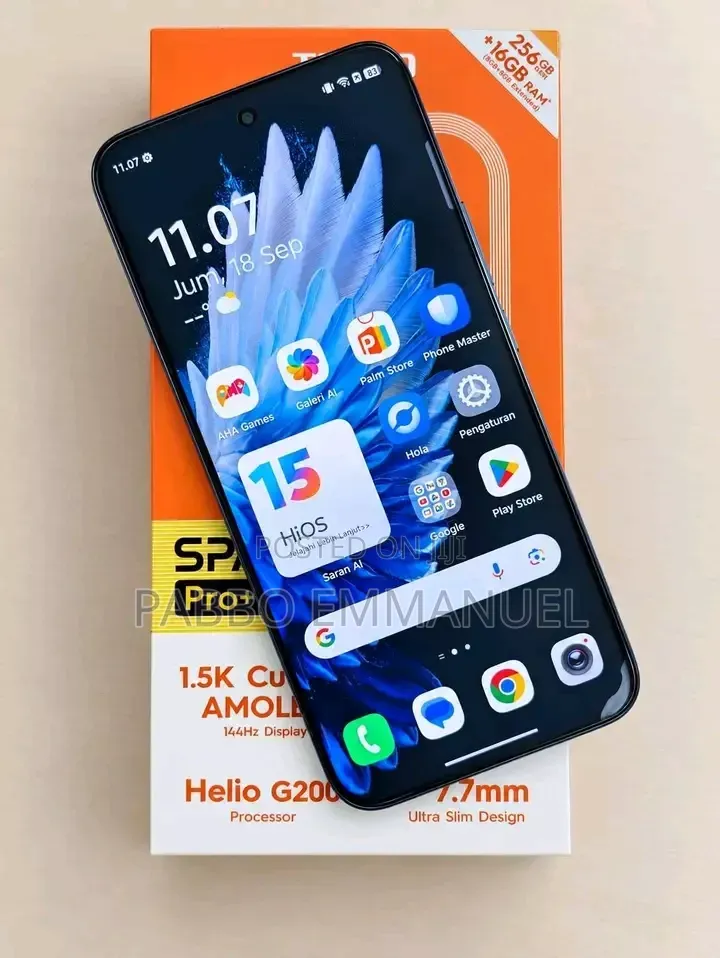 New Tecno Spark 40 Pro+ 256 GB Black