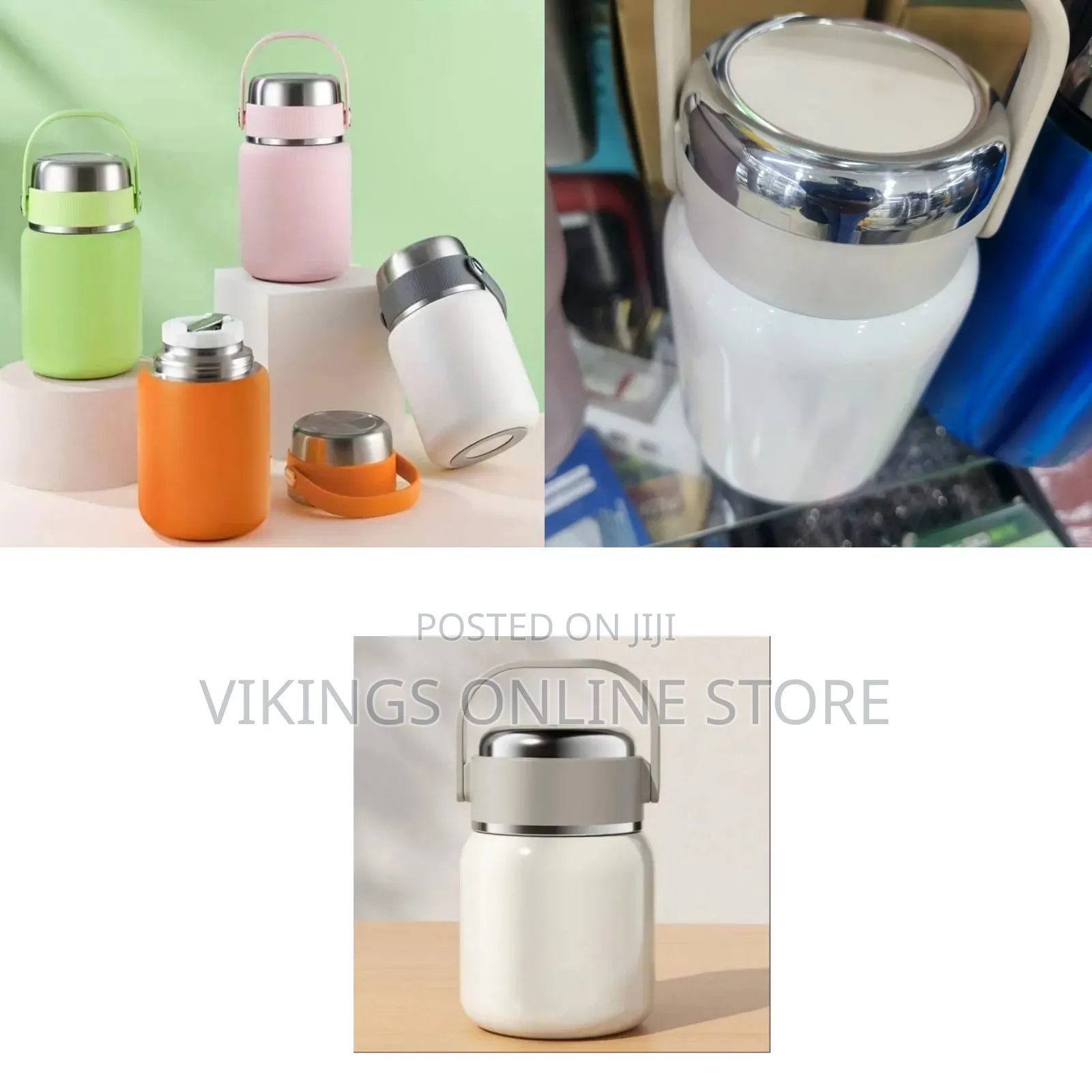 Zego Vacuum Stainless Steel Stewing Beaker Food Flask