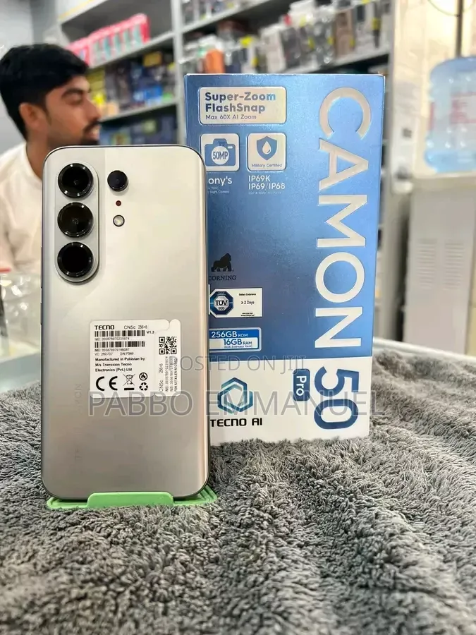 New Tecno Camon 50 Pro 256 GB Gold