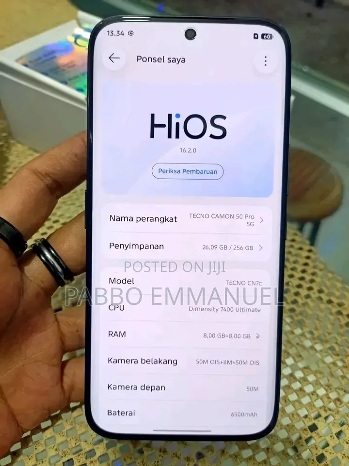 New Tecno Camon 50 Pro 256 GB Gold