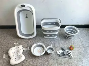 Infant Foldable Bathtub and Accessories Set,