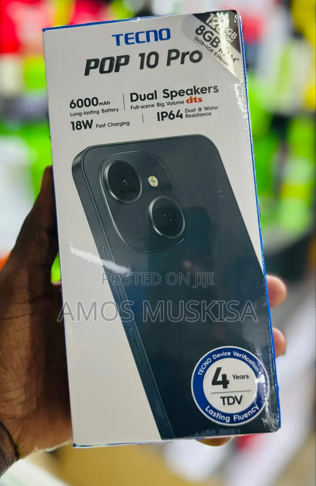 New Tecno Pop 10 Pro 128 GB Black