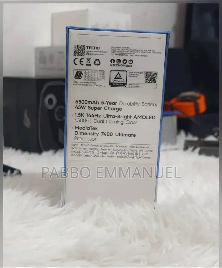 New Tecno Camon 50 Ultra 256 GB Gray