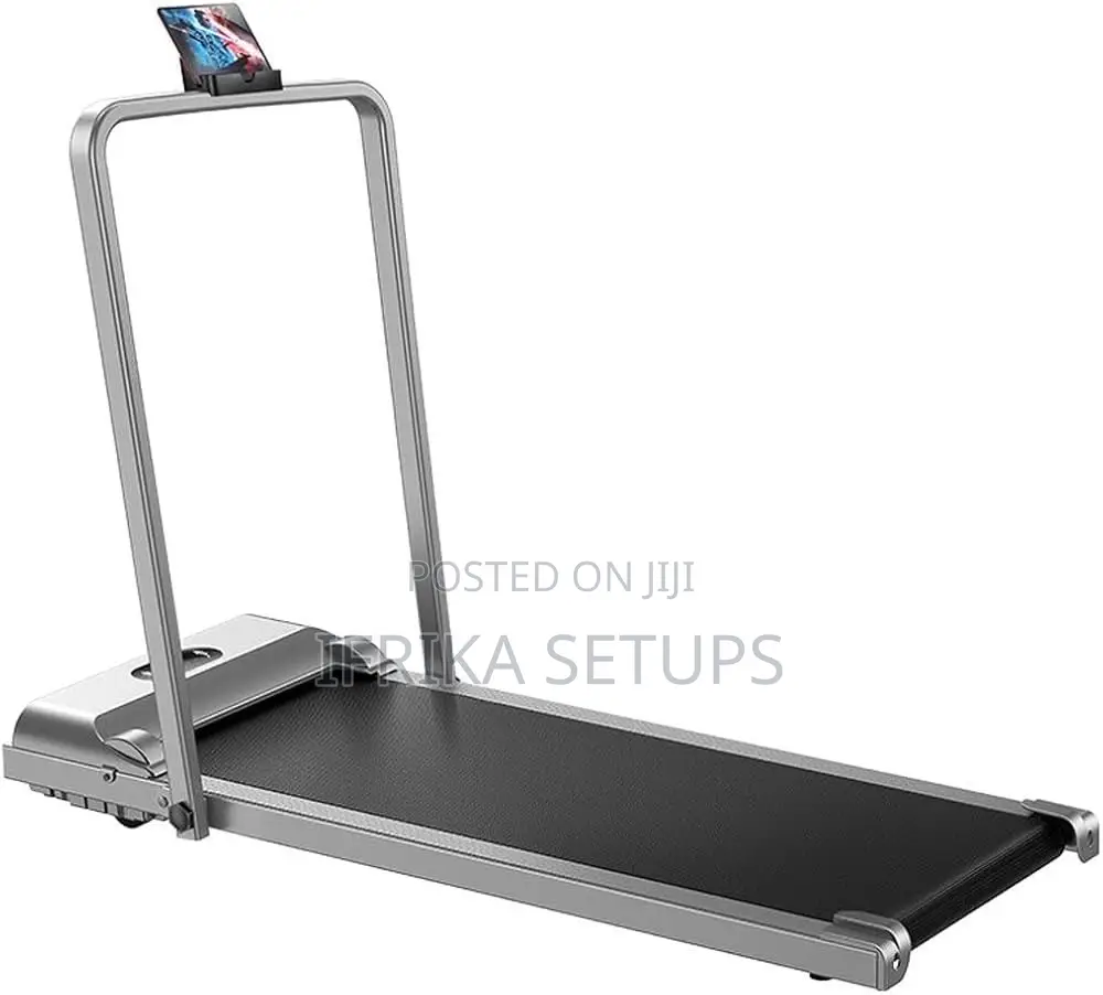 Flat-Profile Electric Walking Pad or Under-Desk Treadmill
