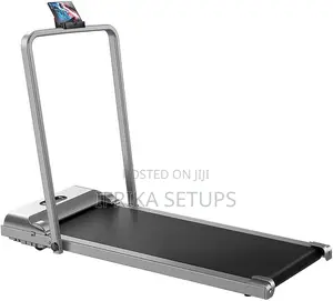 Flat-Profile Electric Walking Pad or Under-Desk Treadmill