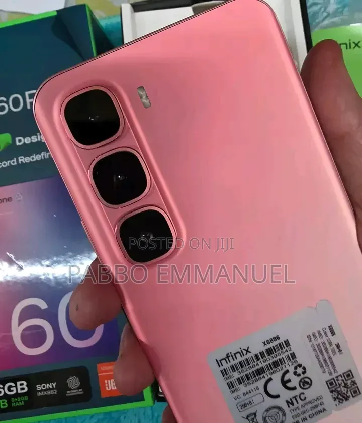 New Infinix Hot 60 Pro+ 256 GB Pink
