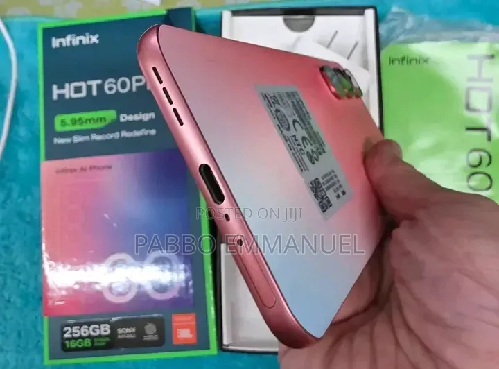 New Infinix Hot 60 Pro+ 256 GB Pink