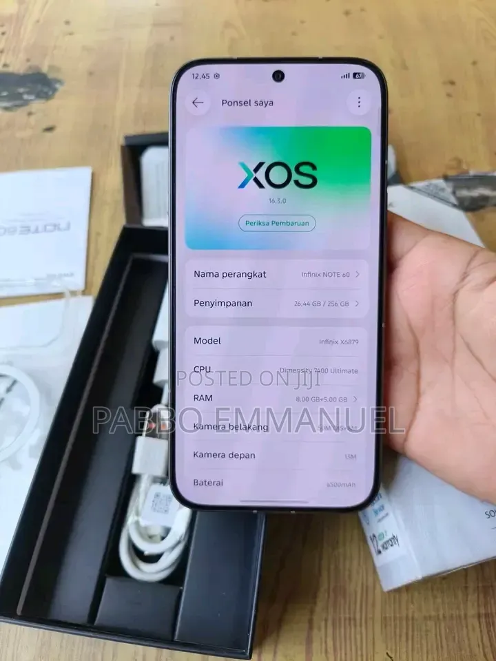 New Infinix Note 60 Pro 256 GB Black